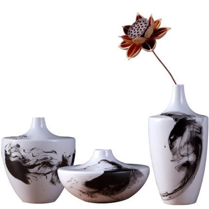 porcelain for Jahrriesnge Three pieces ink paintings cna0041  porcelain Jahrriesnge  for Three pieces ink paintings cna0041