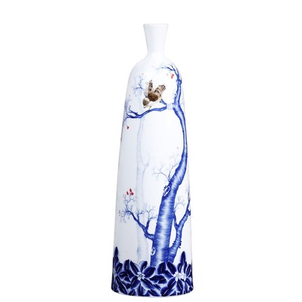 porcelain for Jahrriesnge hand painted white blue vase cna0080  porcelain Jahrriesnge  for hand painted white blue vase cna0080