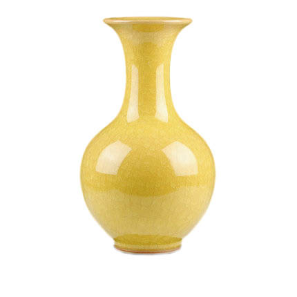 porcelain for Jahrriesnge yellow ice cube cracked gourd vase cna0732  porcelain Jahrriesnge  for yellow ice cube cracked gourd vase cna0732