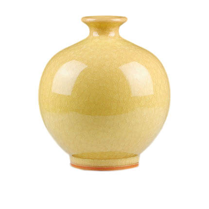 porcelain for Jahrriesnge yellow ice cube cracked gourd vase cna0735 porcelain Jahrriesnge for yellow ice cube cracked gourd vase cna0735