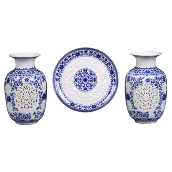porcelain for Jahrriesnge hollow vase set 3 pcs cna0905 porcelain Jahrriesnge for hollow vase set 3 pcs cna0905