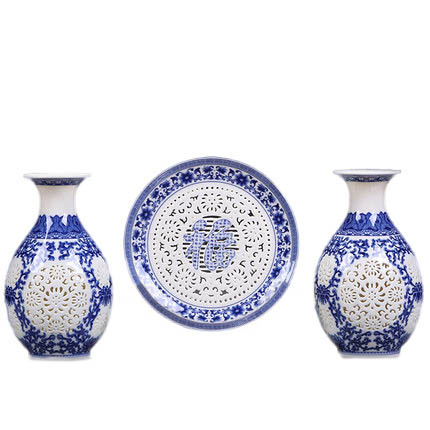 porcelain for Jahrriesnge hollow vase set 3 pcs cna0906 porcelain Jahrriesnge for hollow vase set 3 pcs cna0906