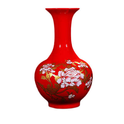 porcelain for Jahrriesnge red peony flower vase cna0921 porcelain Jahrriesnge for red peony flower vase cna0921