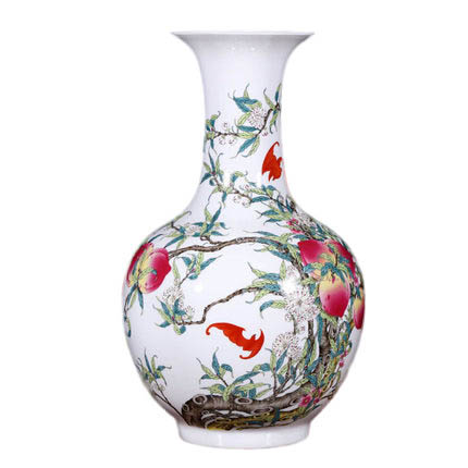 porcelain for Jahrriesnge nine peach illustration vase cna1128  porcelain Jahrriesnge  for nine peach illustration vase cna1128