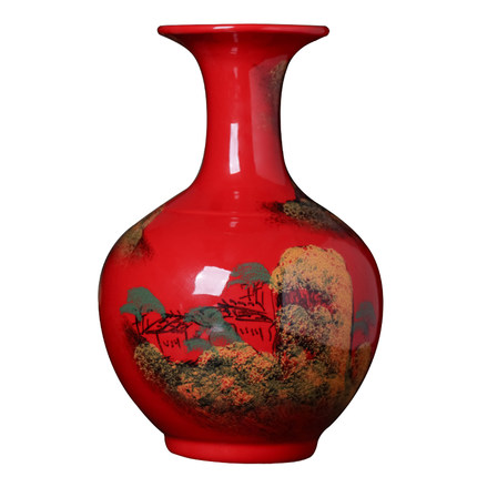 porcelain for Jahrriesnge red landscape vase cna1352 porcelain Jahrriesnge for red landscape vase cna1352