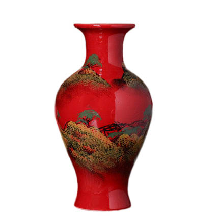 porcelain for Jahrriesnge red landscape vase cna1354  porcelain Jahrriesnge  for red landscape vase cna1354
