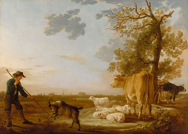 Landscape for Jahrriesnge Morning-Landscape-with-Cattle-lpf00996 Landscape Jahrriesnge for Morning-Landscape-with-Cattle-lpf00996
