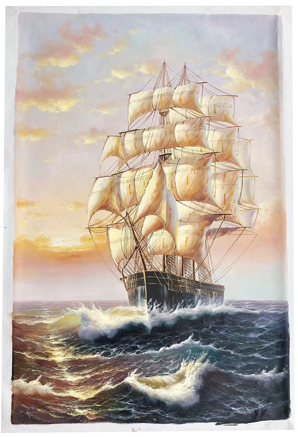 Oil Painting for JAHRRIESNGE sailboat-lpg0256  Oil Painting JAHRRIESNGE  for sailboat-lpg0256
