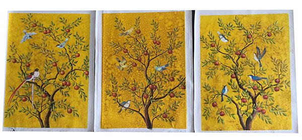Oil Painting for Jahrriesnge birds-in-golden-tree-lpg0384  Oil Painting Jahrriesnge  for birds-in-golden-tree-lpg0384