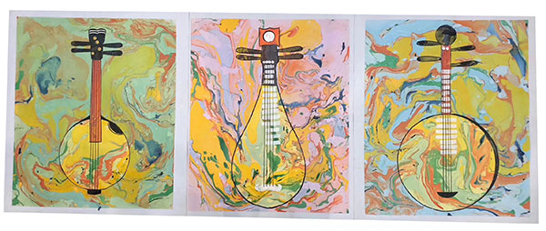 Oil Painting for JAHRRIESNGE guitar-lpg0420  Oil Painting JAHRRIESNGE  for guitar-lpg0420