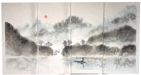 Landscape for Jahrriesnge montain-and-boat-lpg1442 Landscape Jahrriesnge for montain-and-boat-lpg1442