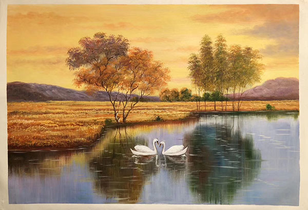 Landscape for JAHRRIESNGE swans lpg2473 Landscape JAHRRIESNGE for swans lpg2473