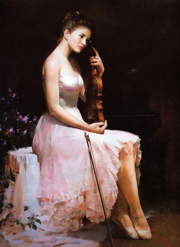 Portrait for Jahrriesnge play the violin lpg2580  Portrait Jahrriesnge  for play the violin lpg2580